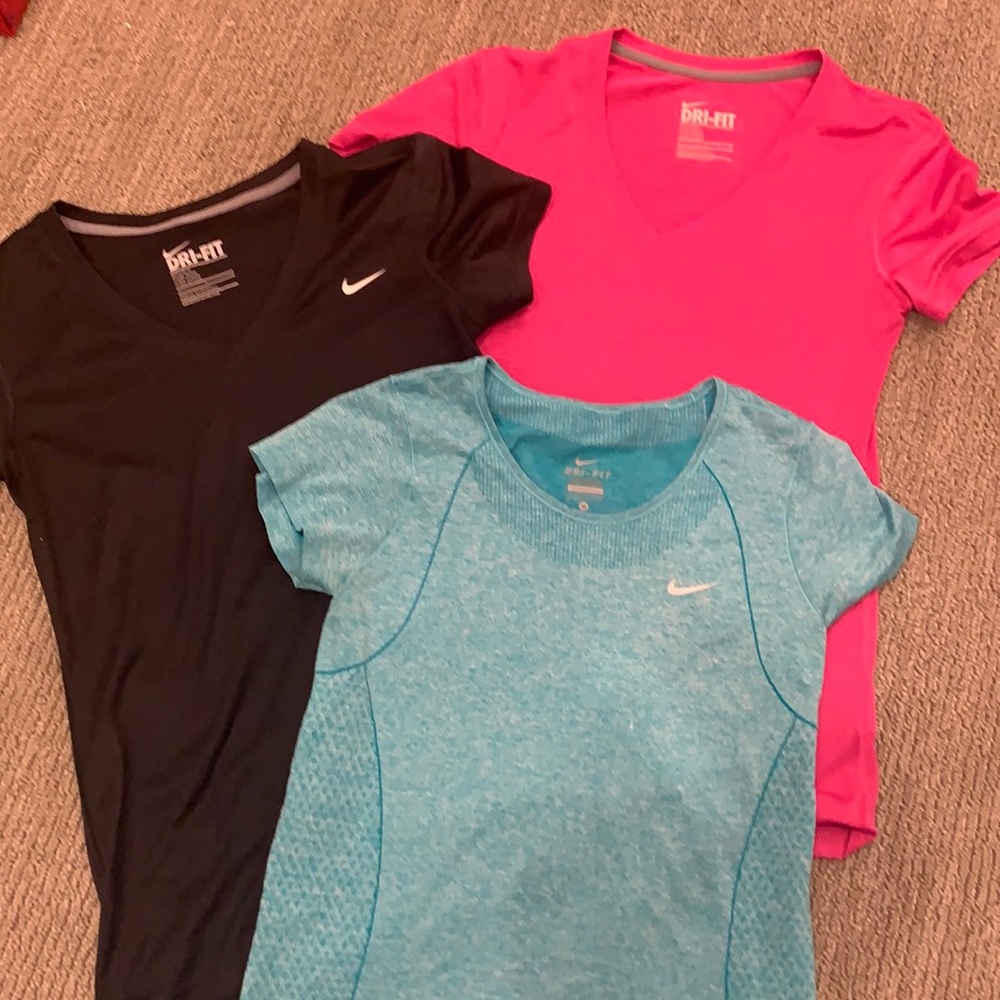 3 dri fit Nike workout shirts size small